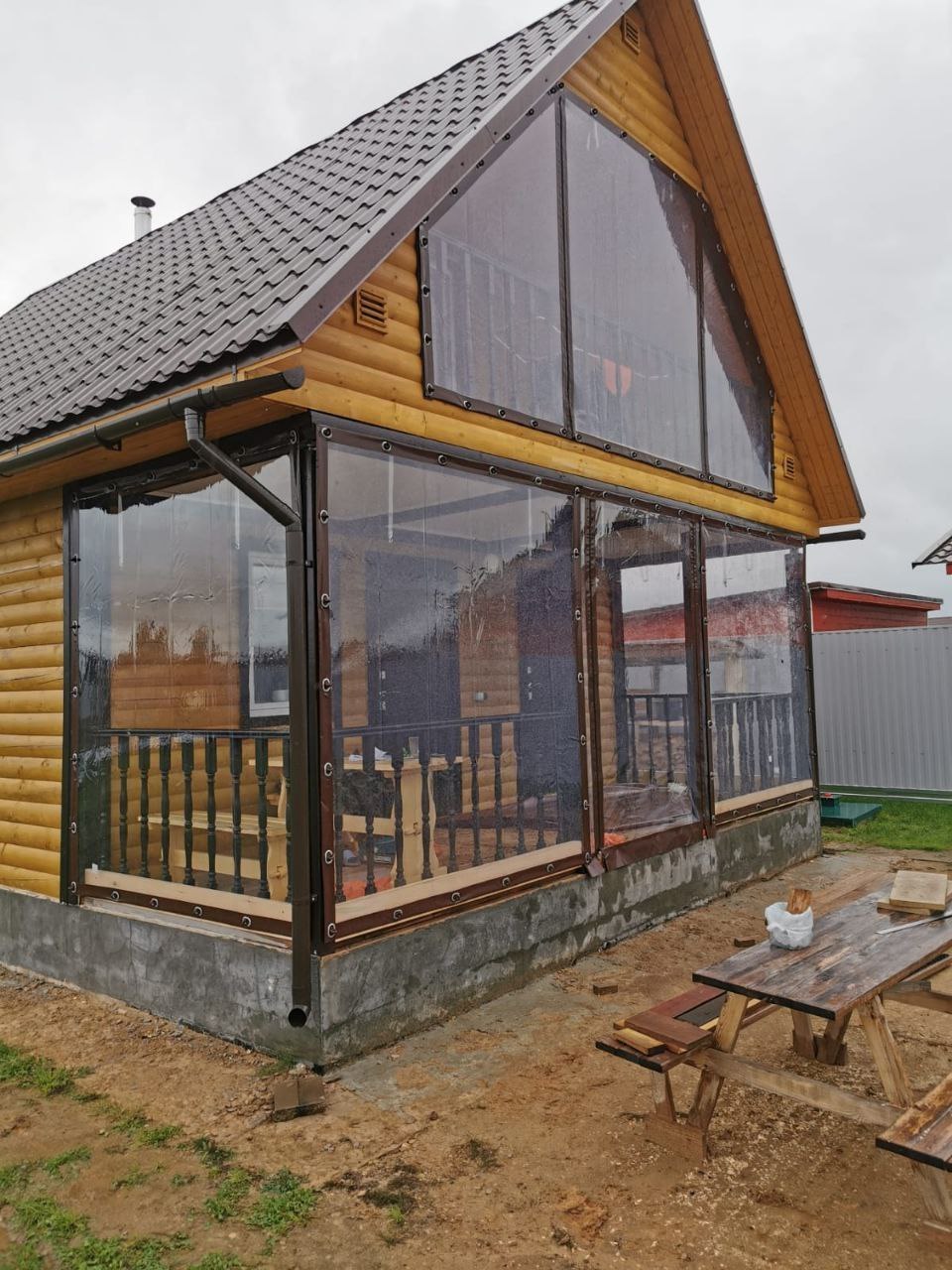 Мягкие окна ПВХ для веранды в Короче